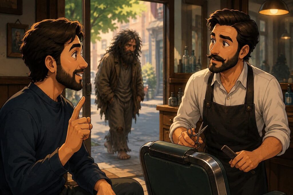 نائی اور خدا :وہ دلیل جس نے سب بدل دیا