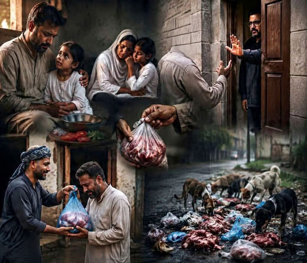 “کیا کتوں کے لیے قربانی کی تھی؟”