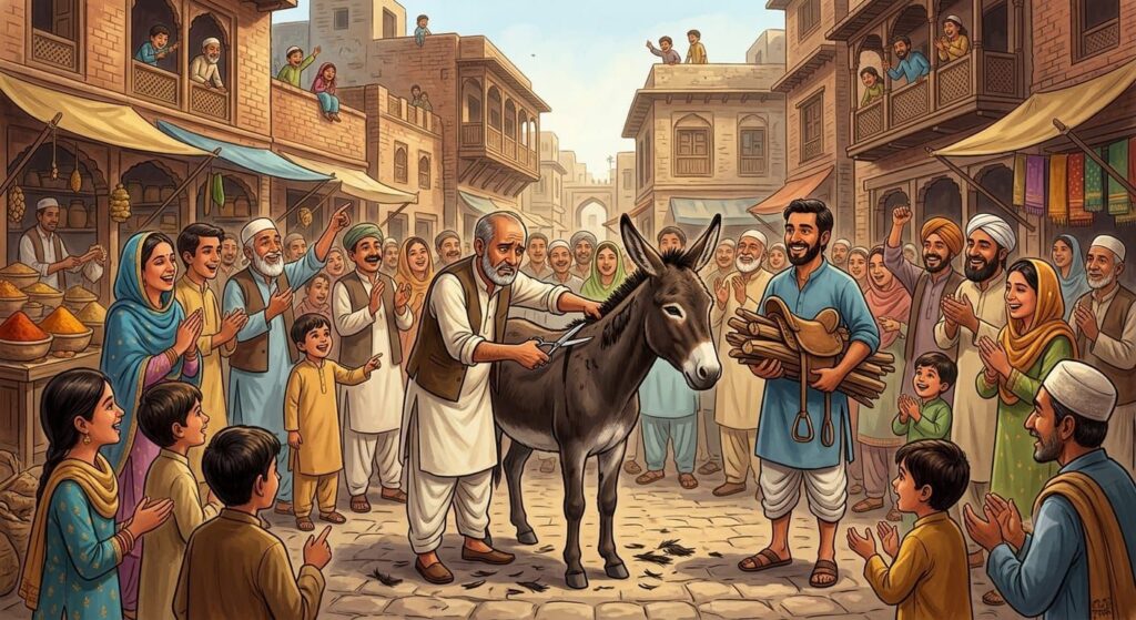 گدھے کی حجامت –