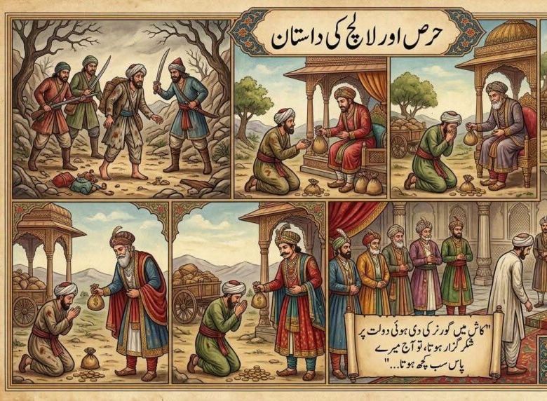 حرص و لالچ کی داستان